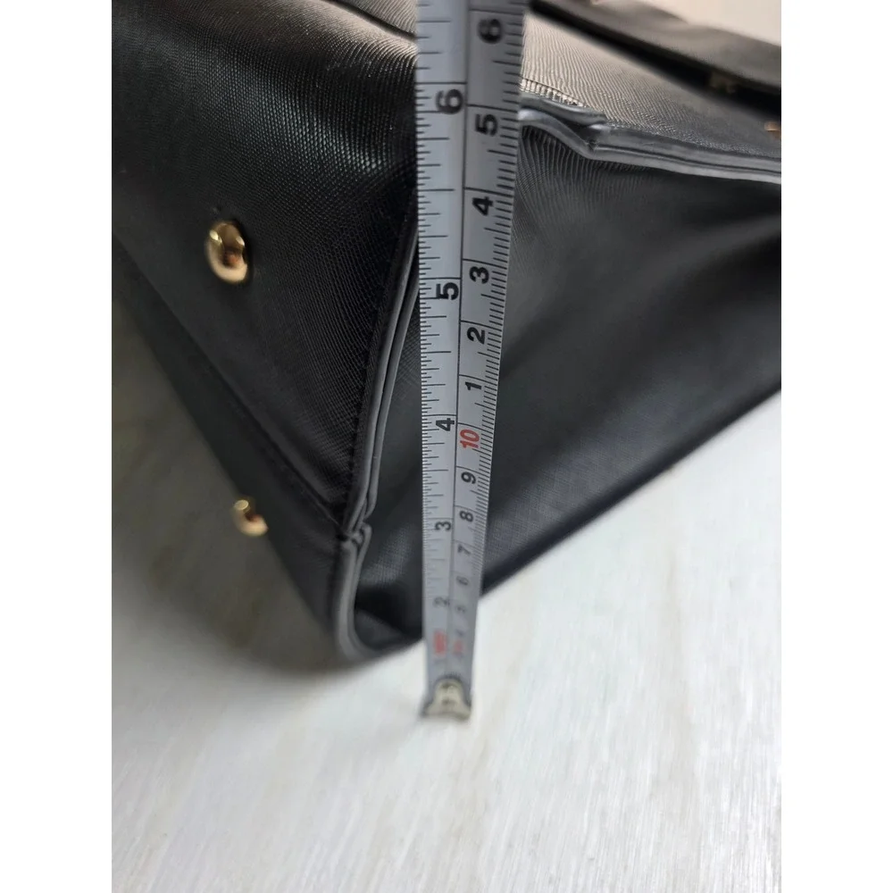 Lovevook Black Laptop Tote Bag Set Work Briefcase Minimalist Academia Large